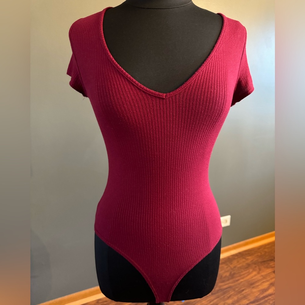 Maroon bodysuit